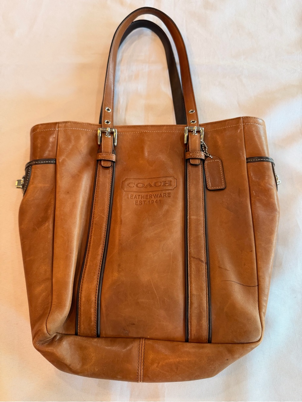 Vintage Coach Hamptons Leather Gallery Tote No 8E92